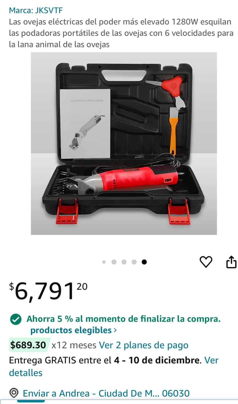 MÁQUINA PARA PELAR ANIMALES