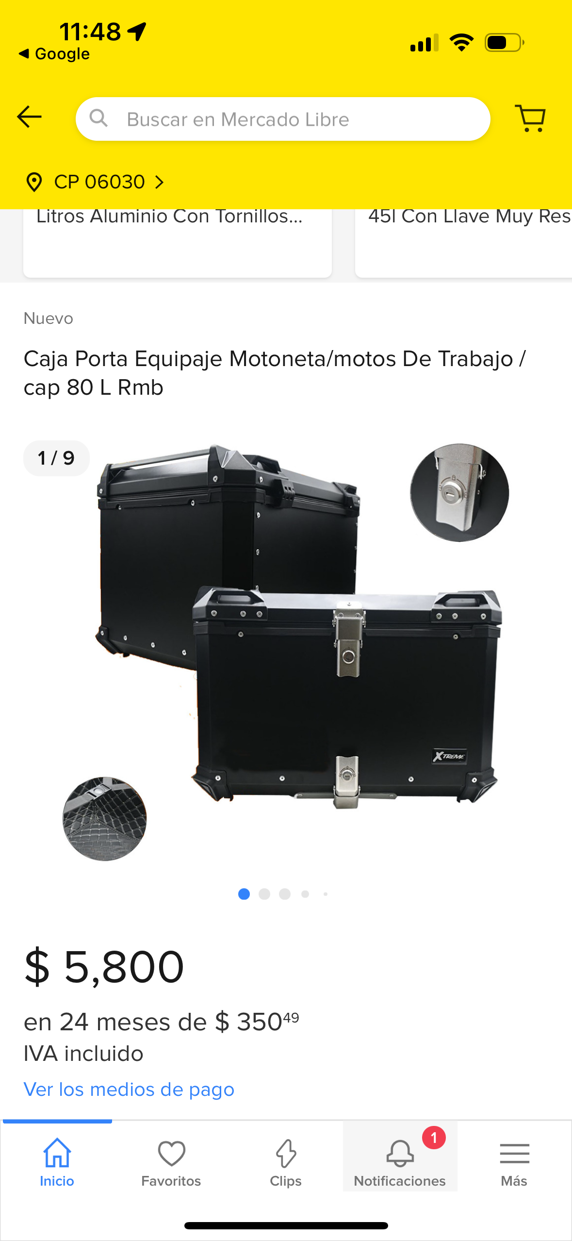 PORTA EQUIPAJE MOTO
