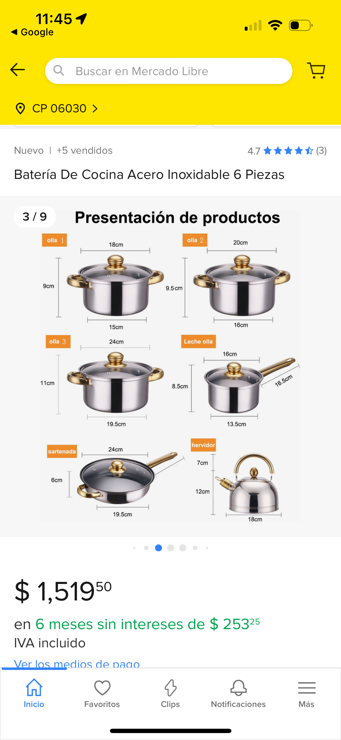 BATERÍA DE COCINA
