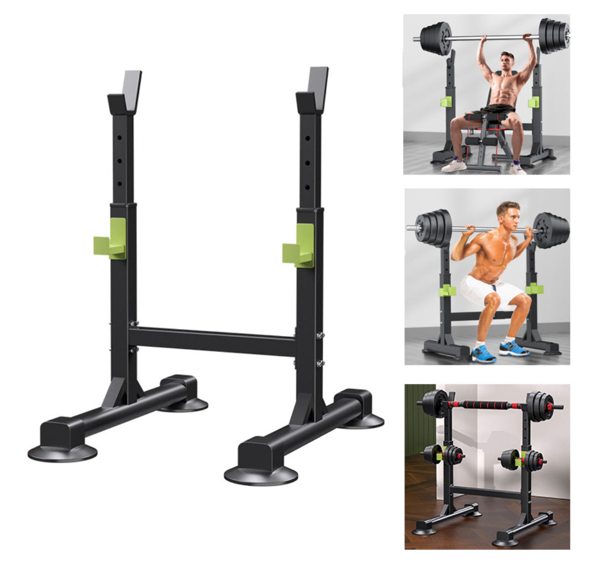 Estacion Sentadilla Pecho Rack Barras Ejercicio Gimnasio