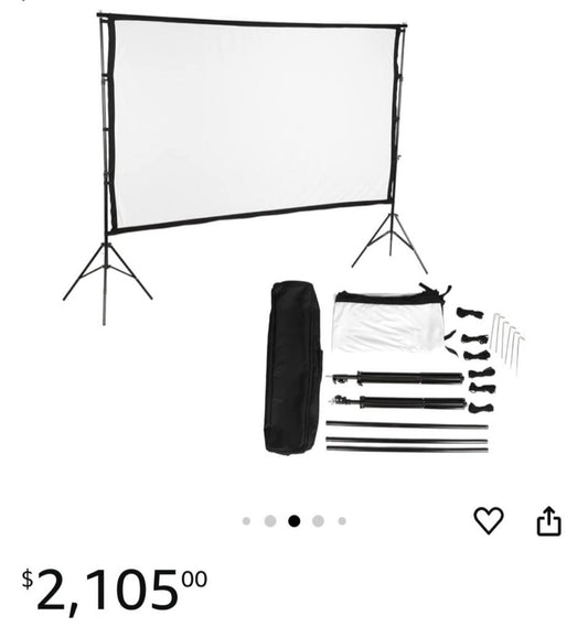Pantalla de proyección de video
